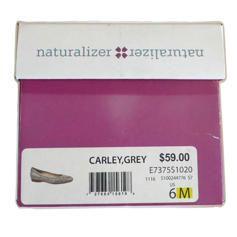 Naturalizer Carley Grey Flats Size 6